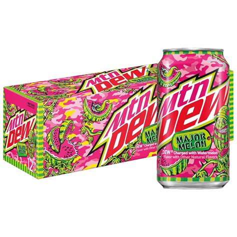 Buy Mtn Dew Major Melon - Dew Charged with Watermelon (Major Melon, 12 ...