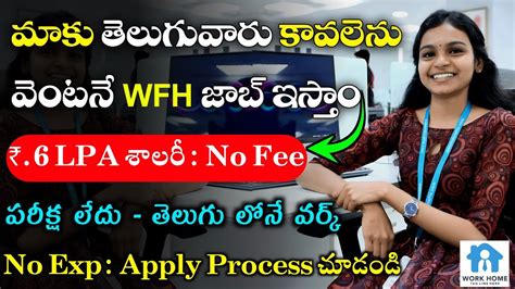 Latest Jobs In Telugu Work From Home Jobs