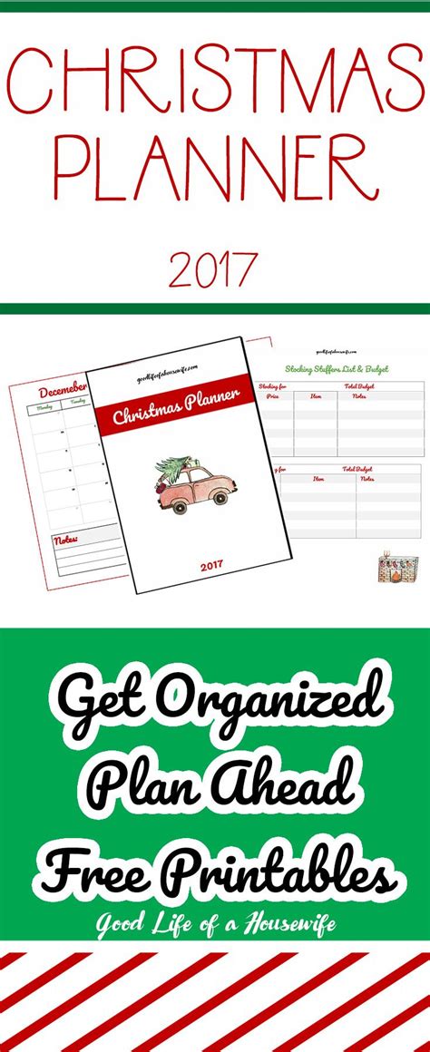 2020 Christmas Planner Free Printable — Good Life Of A Housewife Christmas Planner