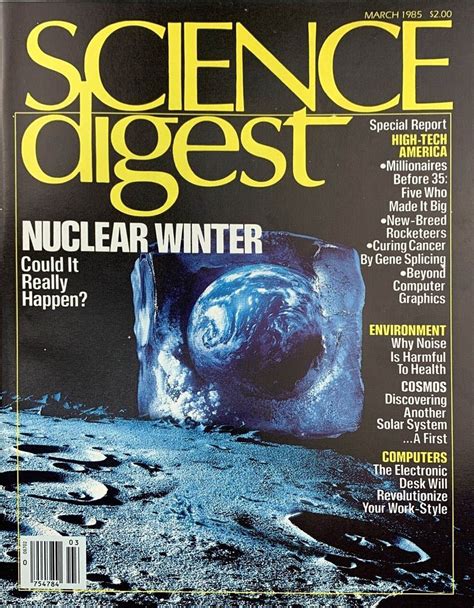 Science Digest March 1985 Nuclear Winter Could It Really Happe