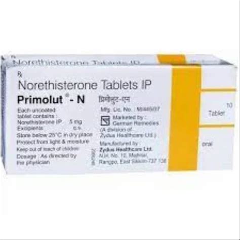 Norethisterone Mg Tablets Primolut N At Stripe Antibiotic