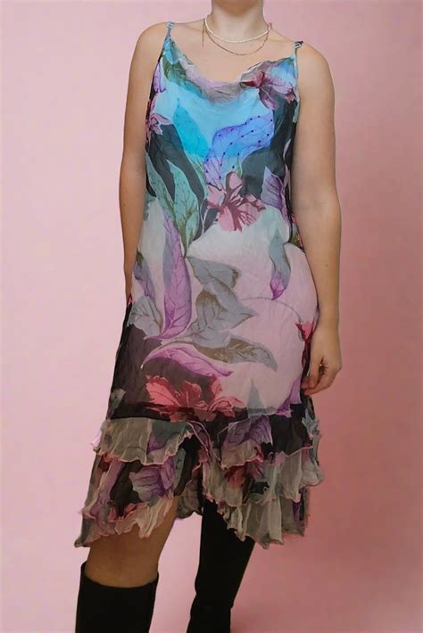 Colourful Sheer Dress – scout out