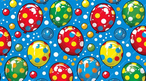 Premium Photo | Colorful Pop Art Balloons on Polka Dot Background