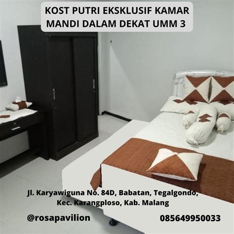 Kost Putri Eksklusif Kamar Mandi Dalam Dekat Kampus Umm 3 By Rosa