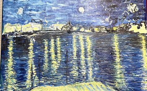 NOCHE ESTRELLADA SOBRE EL RÓDANO DE VINCENT VAN GOGH Por P Gea Hydropgea