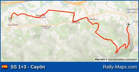 Ss Cay N Stage Map Rallye Blendio Cristian L Pez Herrero