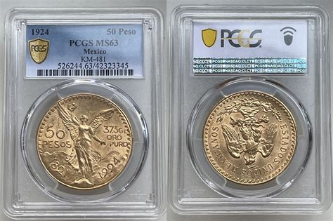 Mexico Centenario Goldm Nze Pesos Pcgs Ms Ma Shops