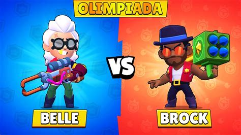 Belle Vs Brock I 1vs1 I 20 Test I Brawl Stars Youtube