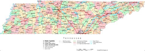 tennessee county map with zip codes