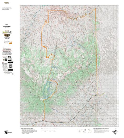 Ut Book Cliffs Bitter Creek East 899 Topo Map By Utah Huntdata Llc