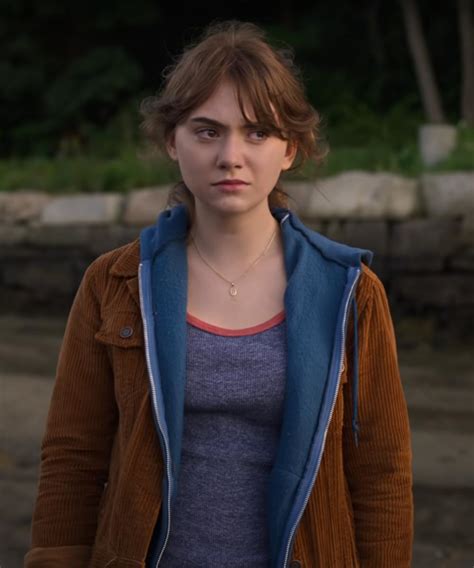 Emilia Jones CODA (2021) Ruby Rossi Brown Corduroy Jacket