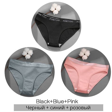 FINETOO Women S Cotton Panty M XXL Women Soft Underwear For Female