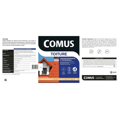 Comus Comus Toiture Tuile L Peinture D Corative Imperm Able Pour