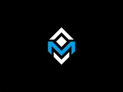 Premium Vector | A black and white logo with the letter m on it