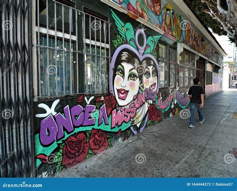 SAN FRANCISCO the MURALS of MISSION Editorial Photography - Image of inside, fashion: 164444272