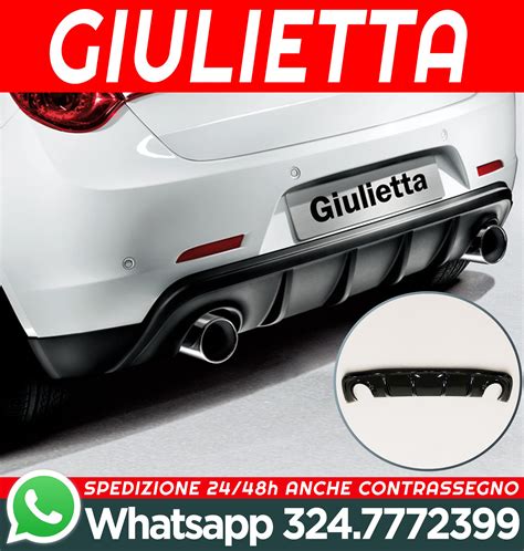 Alfa Romeo Giulietta Dam Lucido Diffusore Sport Look Abs Spoiler