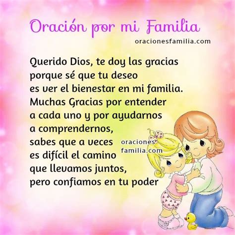 Dios Te Doy Gracias Por Mi Familia Oración Corta Por La Familia