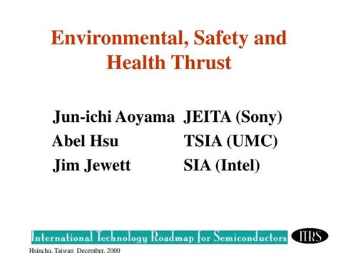 Ppt Environmental Safety And Health Thrust Powerpoint Presentation