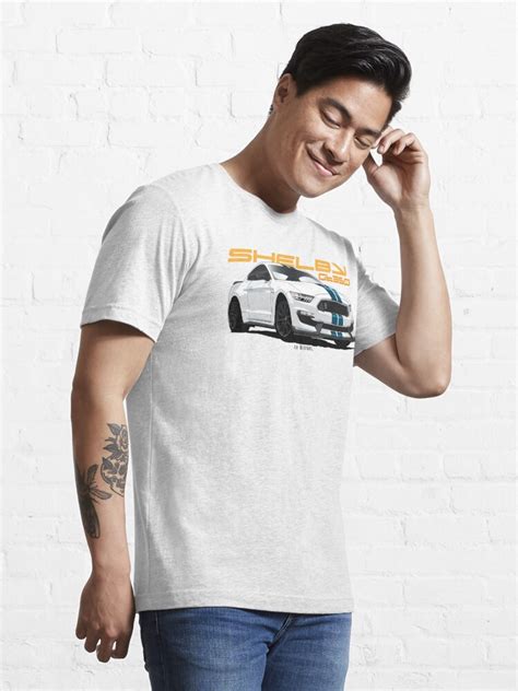 Mustang Shelby Gt350 T Shirt For Sale By Lpdesigns1 Redbubble Ford T Shirts Mustang T