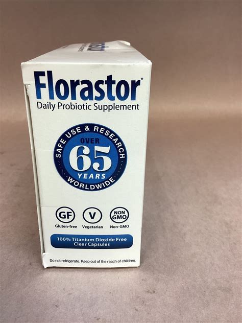 Florastor Probiotic Daily Supplement Ct Vegetarian Capsules New Exp