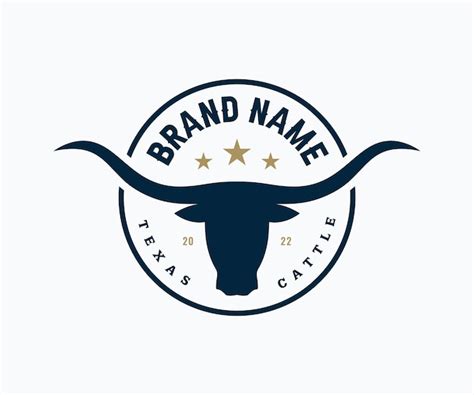 Premium Vector Longhorn Bull Head Icon Logo Vector Template