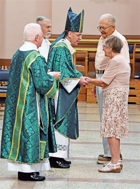 Couples Share Wisdom Faith Following Wedding Anniversary Mass