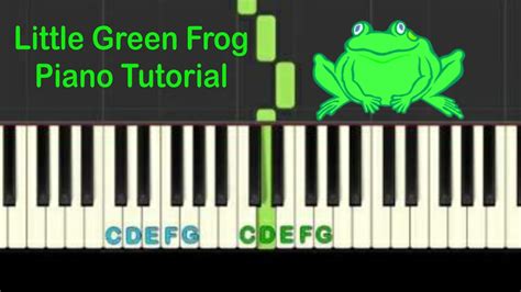 Easy Piano Tutorial Little Green Frog With Free Sheet Music Youtube