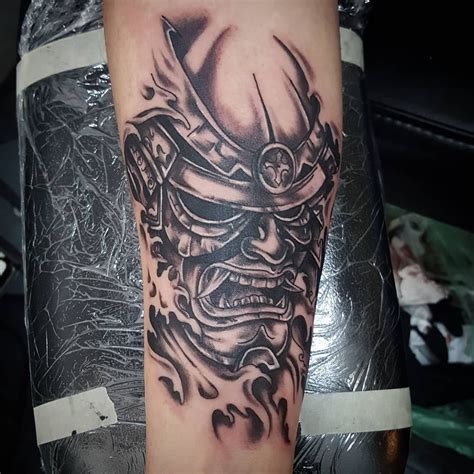 Shogun Mask Tattoo