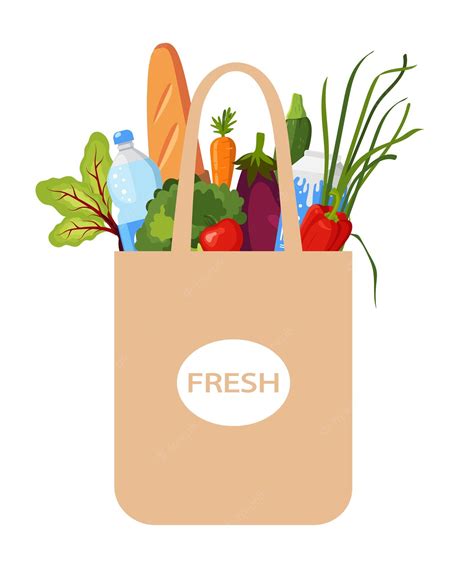 Grocery Bag Royalty Free Svg Cliparts Vectors And Stock Clip Art