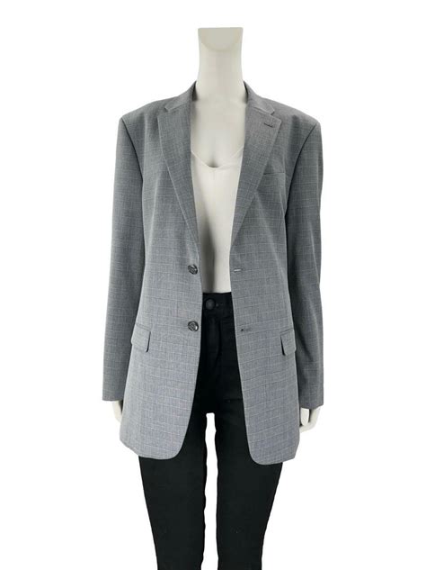 Blazer Tommy Hilfiger Quadriculado Cinza Original Etiqueta Nica