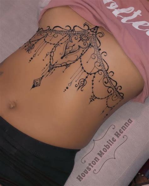 Malyah Choice On Instagram Under Breast Henna Is Available On The