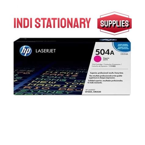 Jual Toner Hp 504a Magenta Original Laserjet Cartridge Ce253a Shopee