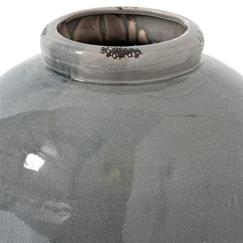 Garda Grey Glazed Tall Juniper Vase - Roost Home & Lifestyle