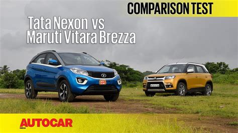 Tata Nexon Vs Maruti Vitara Brezza Comparison Test Autocar India