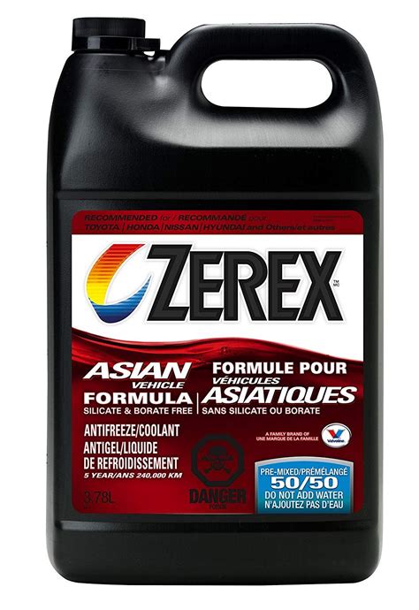 Zerex Pk Zx Asian Red Afc L Ca Fluid Ounces