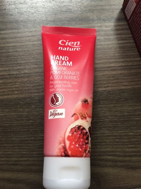 Cien Hand Cream Organic Pomegranate Goji Berries Inci Beauty