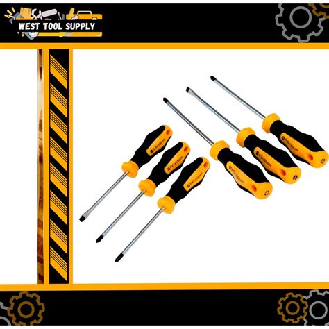 Tolsen 6pcs Screw Driver Set Comfortable Grip 20014 Shopee Philippines