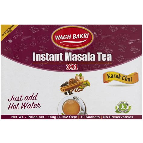 Wagh Bakri Instant Masala Tea 10 Pack Woolworths