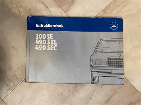 Se Produkter Som Liknar Instruktionsbok Till Mercedes P Tradera