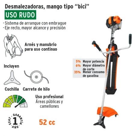 Compra En Linea Desmalezadora A Gasolina Uso Rudo Mango Tipo