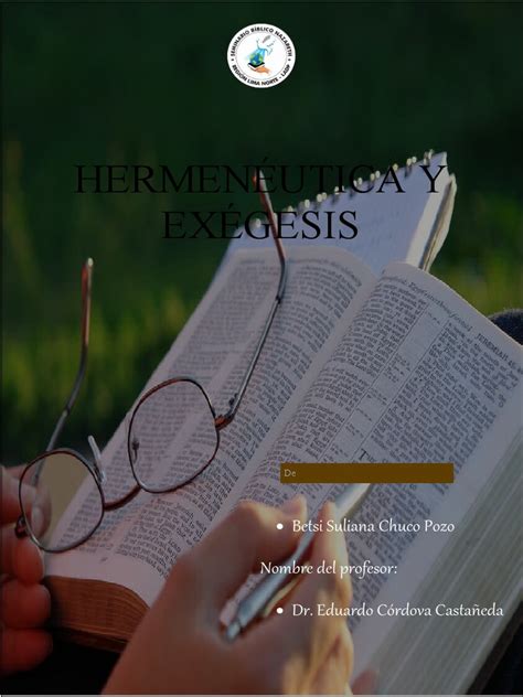 Hermenéutica Y Exégesis Pdf Cristo Título Creencia Religiosa Y Doctrina