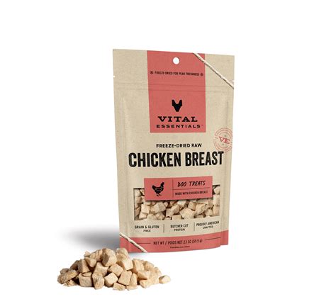 Freeze-Dried Chicken Breast Dog Treats | Vital Essentials Raw Pet Food