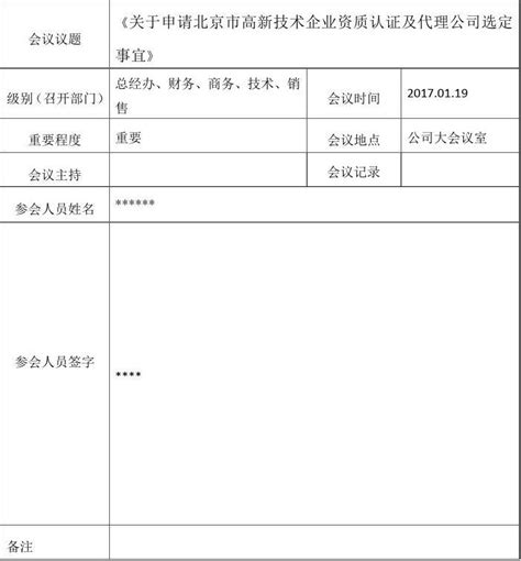 高新会议纪要word文档在线阅读与下载免费文档