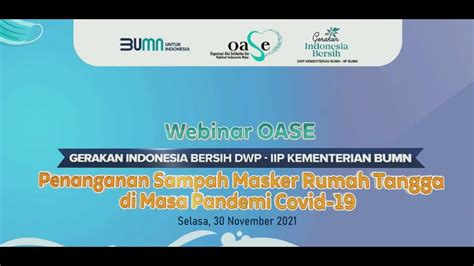 Webinar Oase Kim Gerakan Indonesia Bersih Bersama Dwp Iip Kementerian