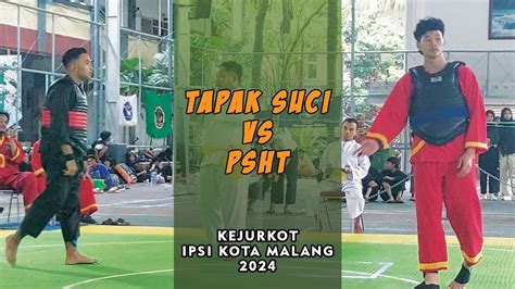 Psht Vs Tapak Suci Kejurkot Ipsi Kota Malang Youtube