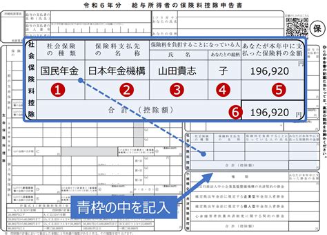 2022年の保険料控除申告書の書き方見本。記入例とともに説明 税金・社会保障教育