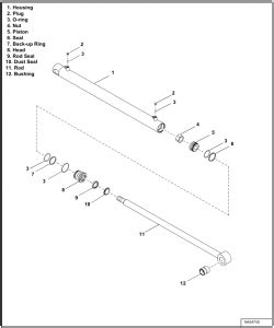 BobCat E35 - CYLINDER (EXTENDABLE ARM) - Parts Identification