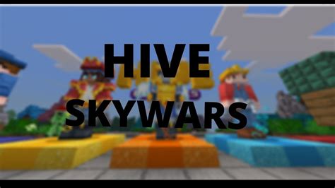 Playing Skywars On The Hive For The FIRST Time Hive Skywars