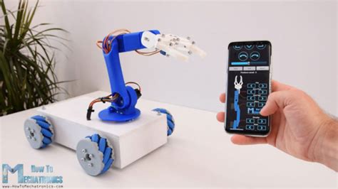 Diy 3d Printed Arduino Robotic Arm With Mecanum Wheels Robotic Gizmos