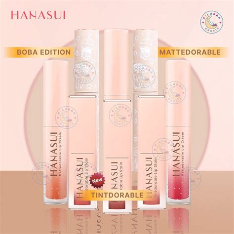 Jual Hanasui Boba Mattedorable Lip Cream Tintdorable Lip Tint Lip